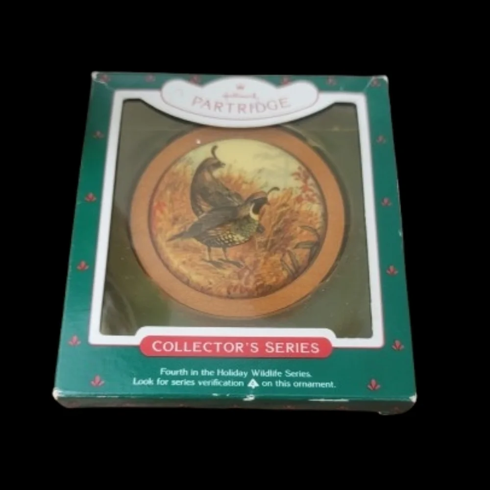 Hallmark Partridge Collector's Series Ornament - Brown and Green